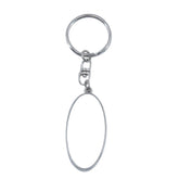 Sublimation blank Oval Metal Keyring